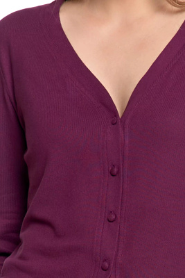 Piżama damska z długim rękawem i szerokimi nogawkami