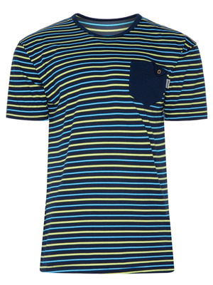 Modna piżama męska beMen 100% bawełna, krótkie rękawy i spodenki – wygoda w domu