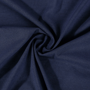 Granatowe elastyczne prześcieradło z gumką 80% bawełna Jersey Sesto Senso – komfort snu
