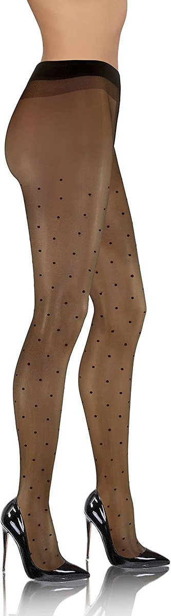 2X Rajstopy w kropki 20 DEN Beti Sesto Senso