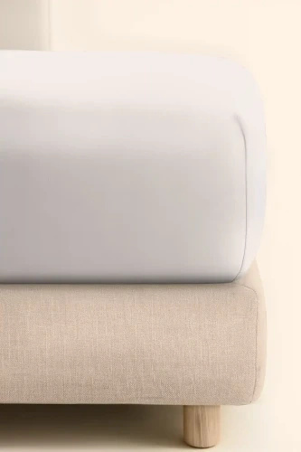 Prześcieradło Jersey Jasne Szare