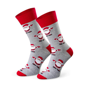 Świąteczne Skarpety Męskie Bawełniane 