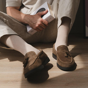 Skarpety Męskie garniturowe cienkie gładkie Art. 056