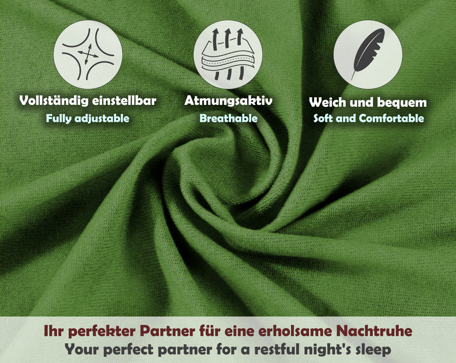 Zielone elastyczne prześcieradło z gumką frotte 100% bawełna Sesto Senso – komfortowy sen