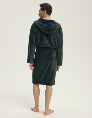 Szlafrok męski 43377 brązowy