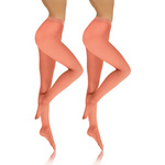 2x Kolorowe rajstopy kryjące z microfibry Hiver 40DEN