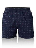 Bokserki Męskie Luźne z Guzikami Czarne