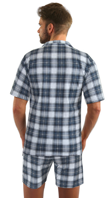 Piżama męska bawełniana rozpinana krótka 