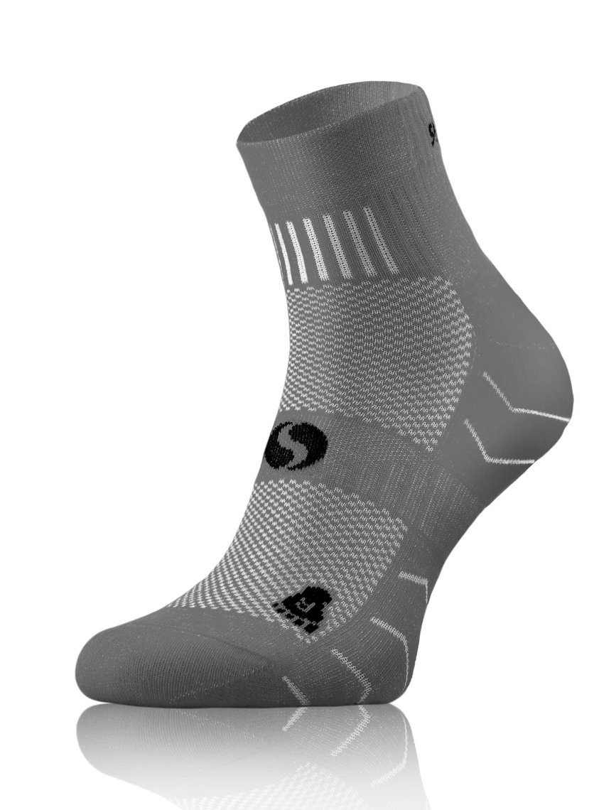 Szare skarpety sportowe 3/4 unisex 88% Bawełna AMZ Sesto Senso – komfort i wygoda