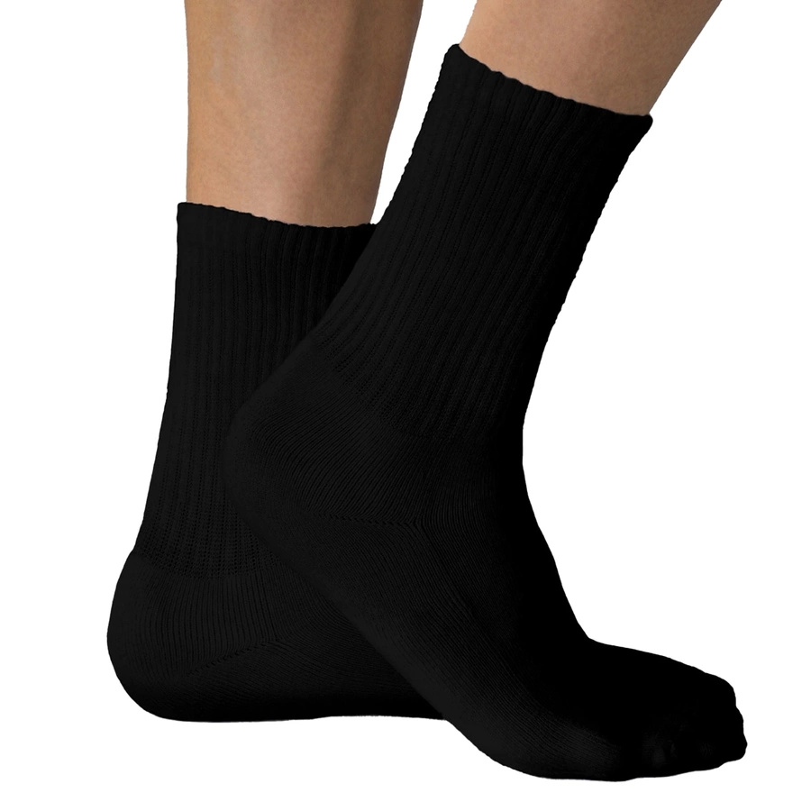 Czarne klasyczne skarpety męskie 75% bawełny MC-007 Atlantic – komfort i styl na co dzień.