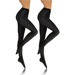 2x Kolorowe rajstopy kryjące z microfibry Hiver 40DEN