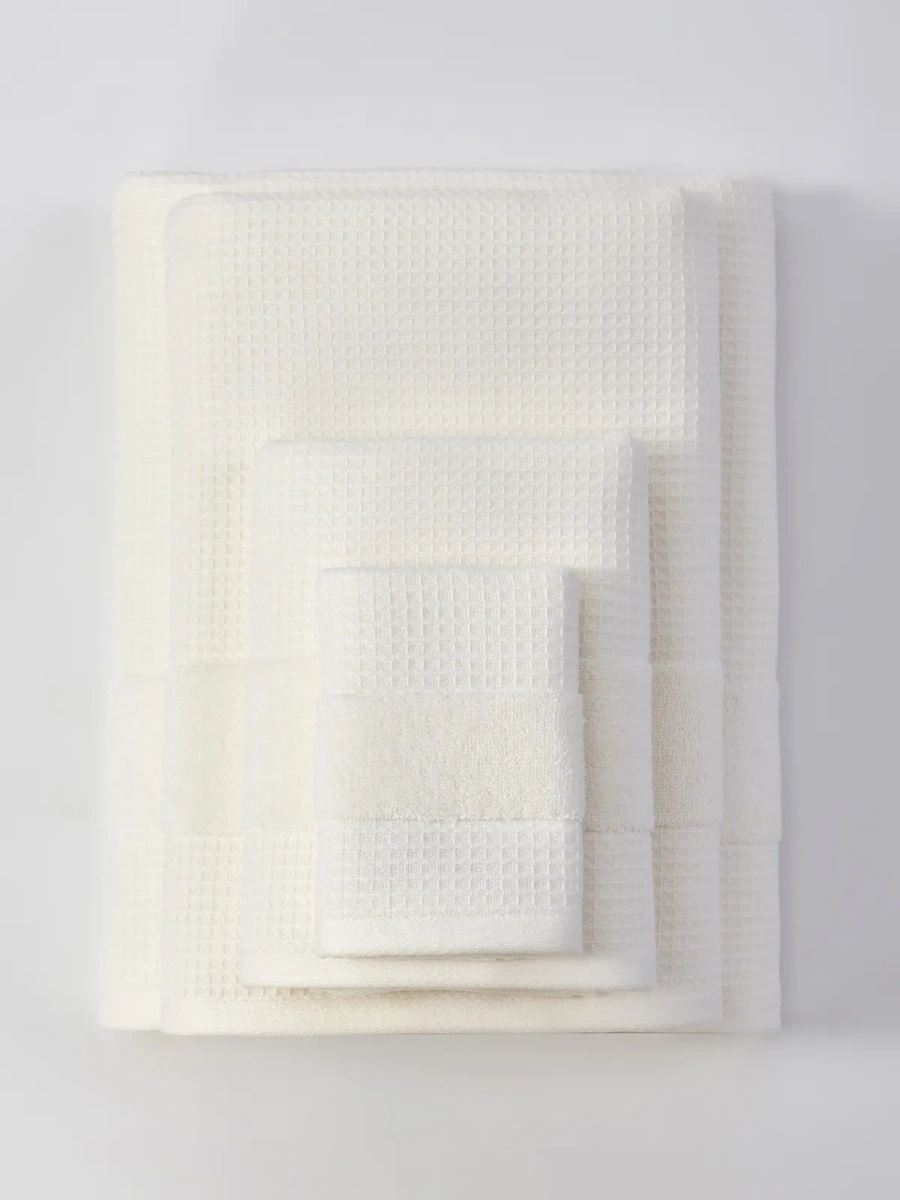 Ręcznik Waflowy Checky Biały