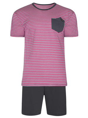 Piżama Męska Krótki Rękaw Krótkie Spodenki