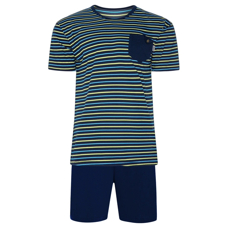 Piżama Męska Krótki Rękaw Krótkie Spodenki