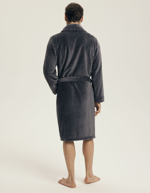 Męski szlafrok 43379 grey