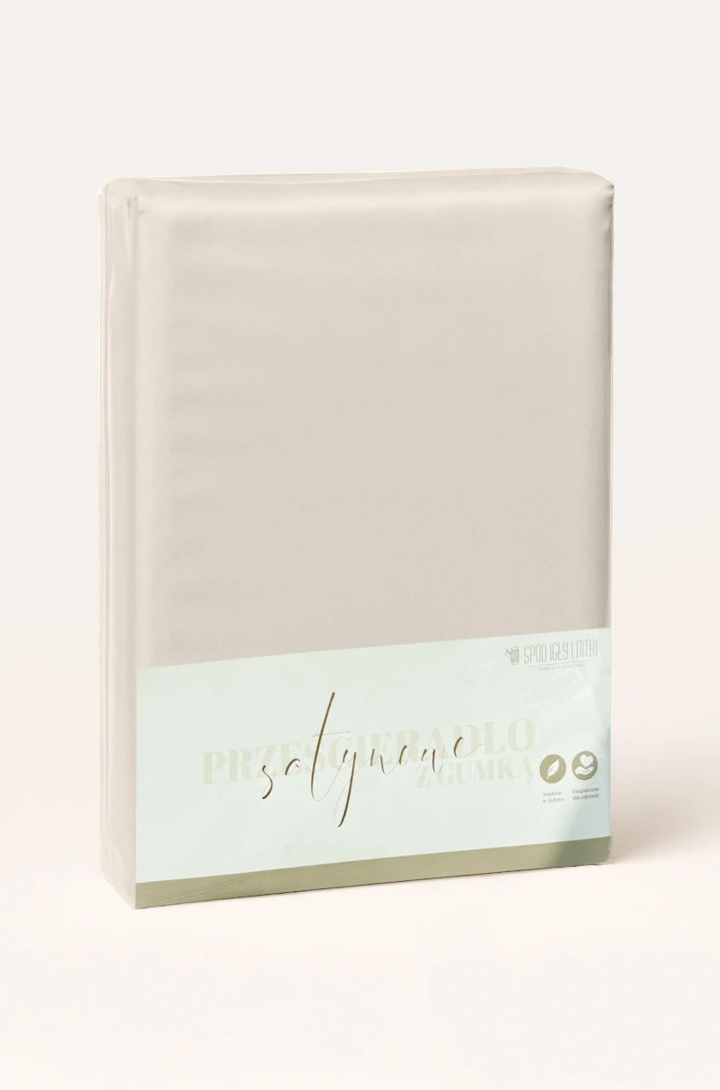 Prześcieradło Jasny Beż Z Gumką