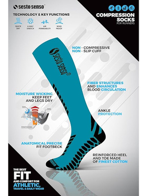 Skarpety Sportowe Podkolanówki Kompresyjne
