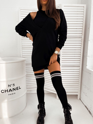 Zakolanówki Damskie Bawełniane w Paski z Lurexem