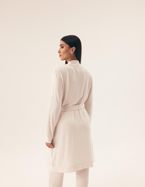 Damski szlafrok Boar 43014 light grey