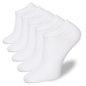 5x Stopki Męskie Bawełniane Gładkie