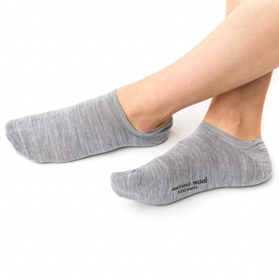 Skarpetki stopki damskie z wełny merino 3-pack