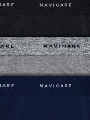 Bokserki Męskie z Zewnętrzną Gumą Dopasowane Art. 103T Navigare