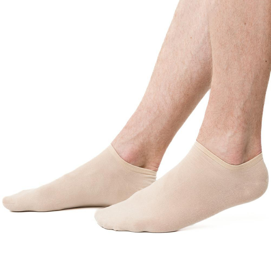 Niewidoczne mini stopki damskie/męskie art. 007 jasny beż Steven