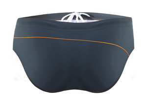 Grafitowe szybkoschnące slipy kąpielowe męskie BD413 Sesto Senso – komfort na basen i plażę