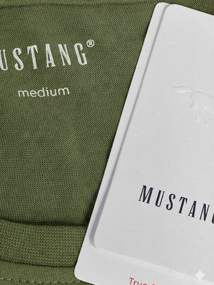 Koszulka Męska T-Shirt Mustang 4222 Oliwkowa