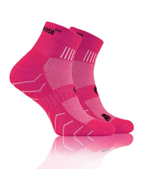 Różowe skarpety sportowe 3/4 unisex 88% Bawełna AMZ Sesto Senso – komfort i wygoda
