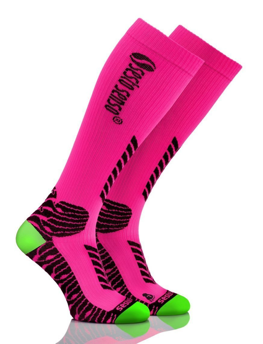 5X Sportowe kompresyjne długie skarpety dla biegaczy