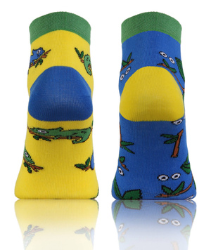 Kameleon kolorowe krótkie skarpety unisex 90% bawełna Finest Sesto Senso – komfort na co dzień