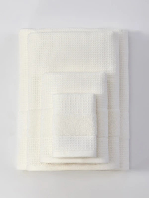 Ręcznik Waflowy Checky Biały