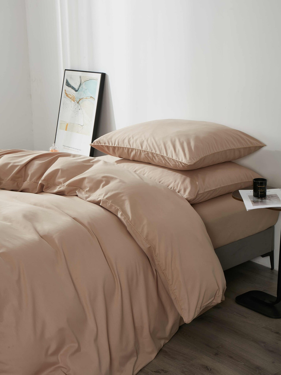 POŚCIEL SATYNA QUEEN PREMIUM BEŻ