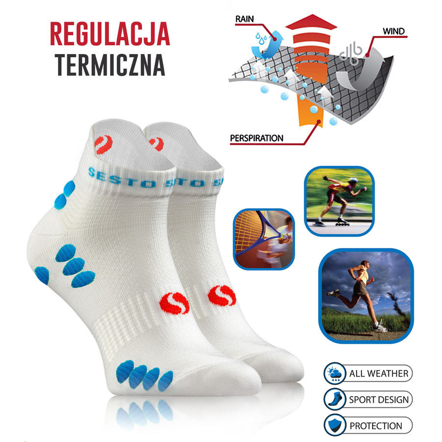 Zestaw 3-pak skarpety sportowe SKB09 SKB11 SKB12 Sesto Senso – idealne dla aktywnych