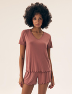 Damska piżama Noves 43022 mauve