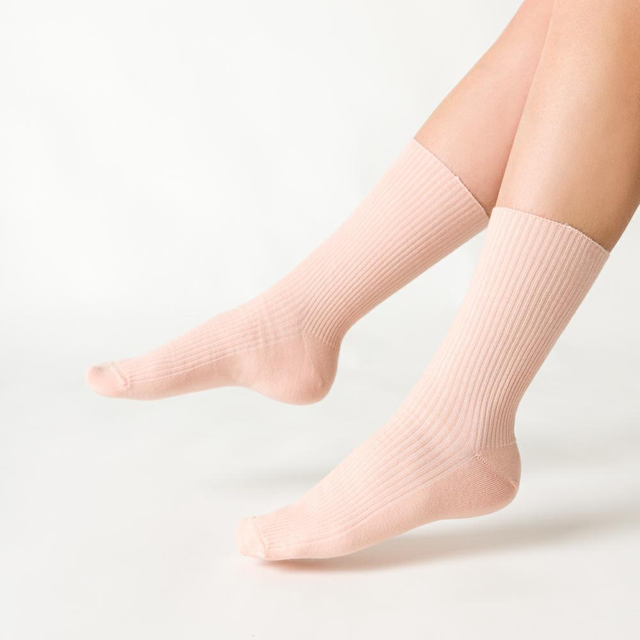 Bawełniane Szare Skarpetki Damskie Comfort