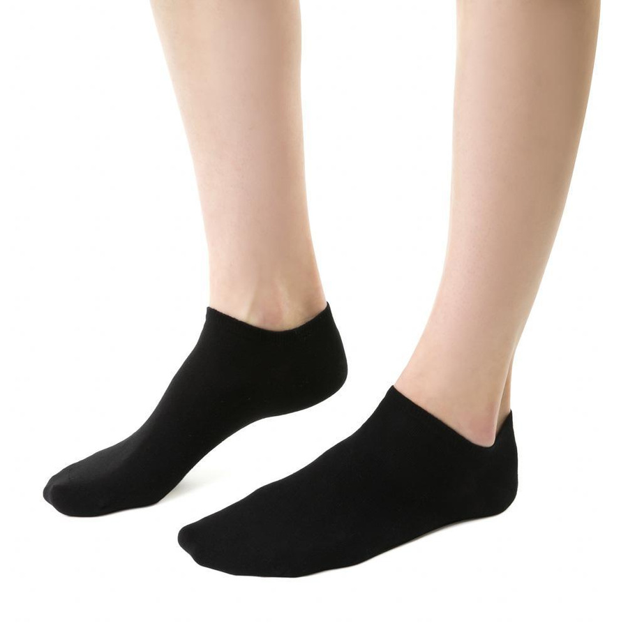 Granatowe Stopki Lniane Unisex Fresh