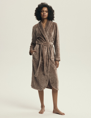 Szlafrok Damski Dextra 43595 Coffee