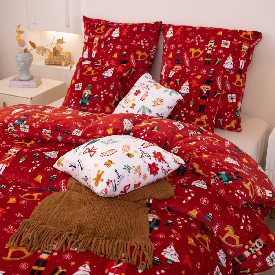 Szara miękka pościel z mikrofibry 210g/m2 Cozy Spod Igły i Nitki – komfort snu