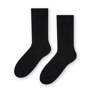 Czarne Skarpety Alpaka Wełna Unisex