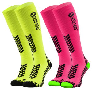 2x Sportowe KOMPRESYJNE długie skarpety do biegania