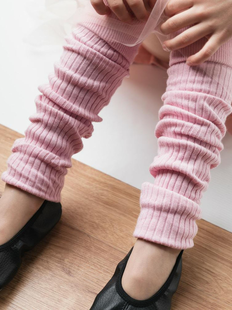 Żółte Bawełniane Getry Dziecięce Comfort