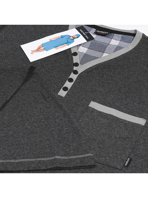 Koszula Nocna Męska ze Szlafmycą Bonifacy 357/1