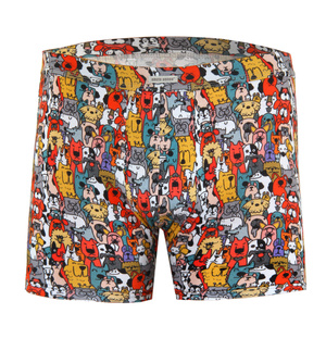 Kolorowe zabawne bokserki męskie 95% bawełna Funny 09 Sesto Senso – wyraź swój styl