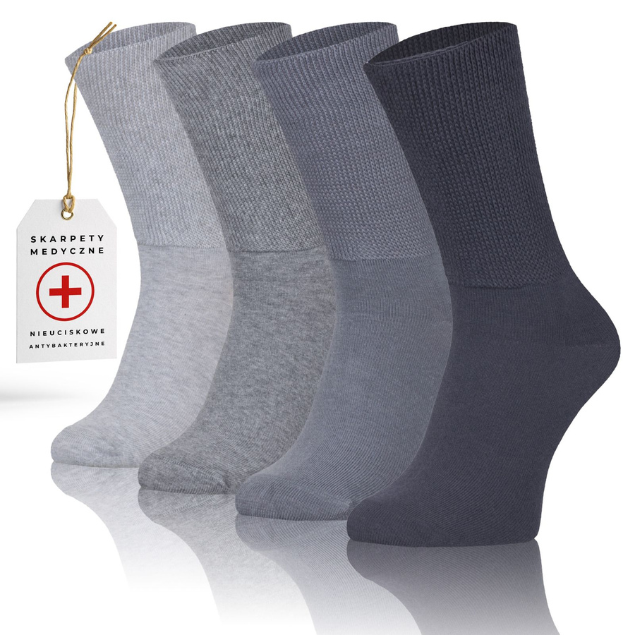 4x Skarpety Medyczne Bezuciskowe Zdrowotne Somedic Milena