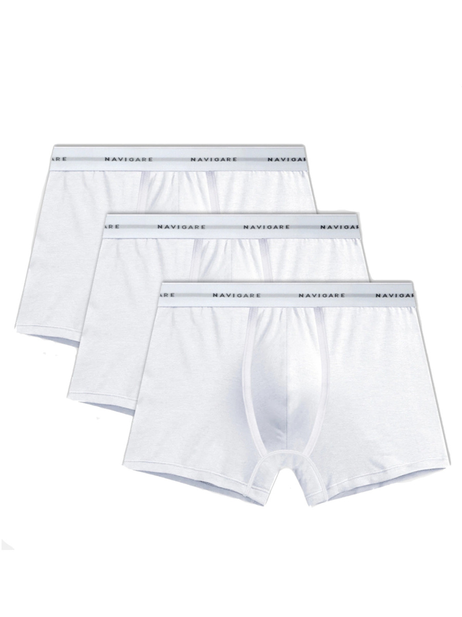 szorty męskie dopasowane zew. guma jersey 95% baw. 5% ela. 103T-3PAK-BIA-4/M