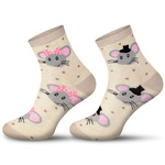 Skarpetki damskie nie do pary Myszki