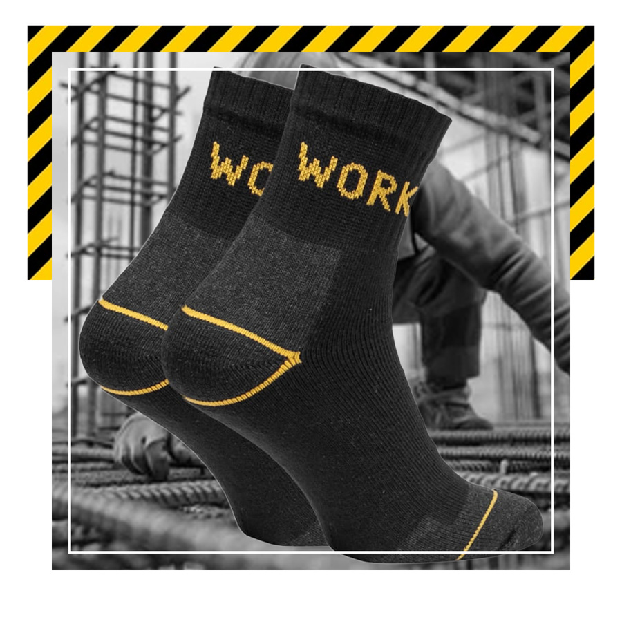 polskie Skarpety Robocze męskie WORK mega mocne
