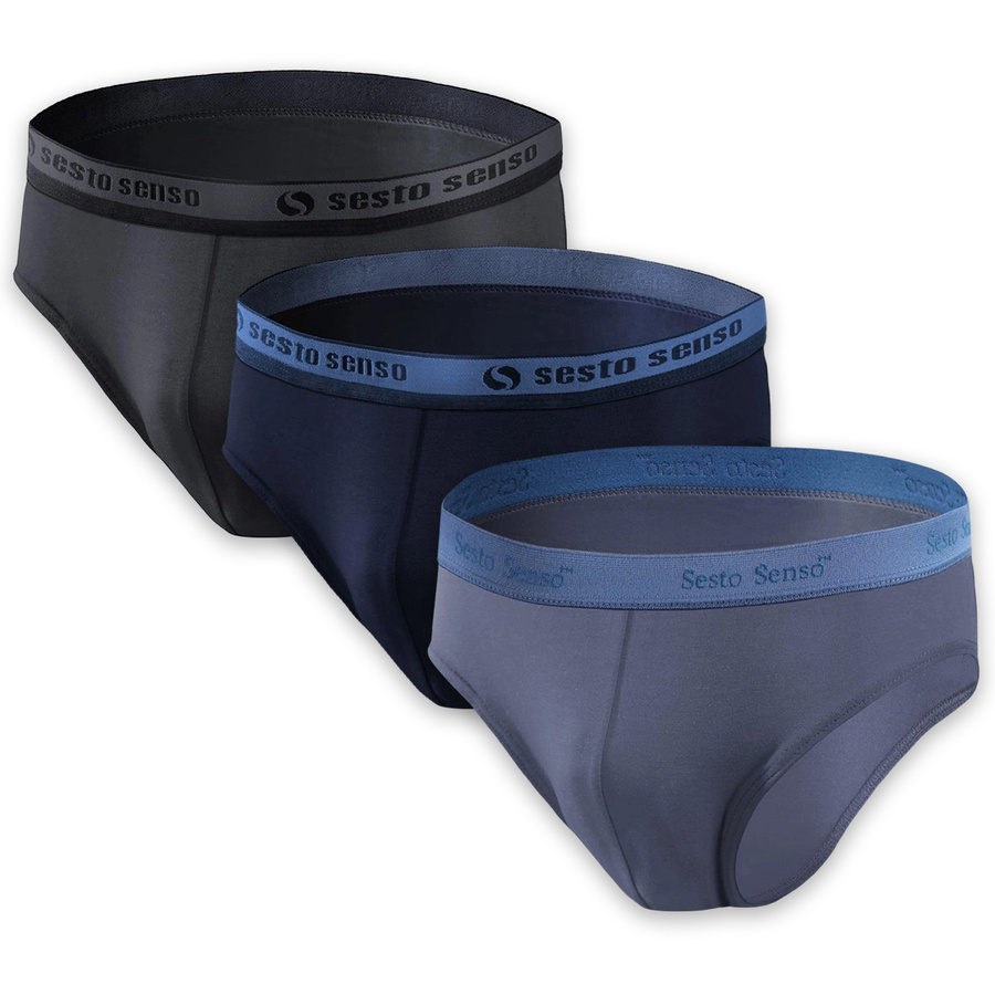 3x Slipy męskie z ozdobna gumą WILD CAT